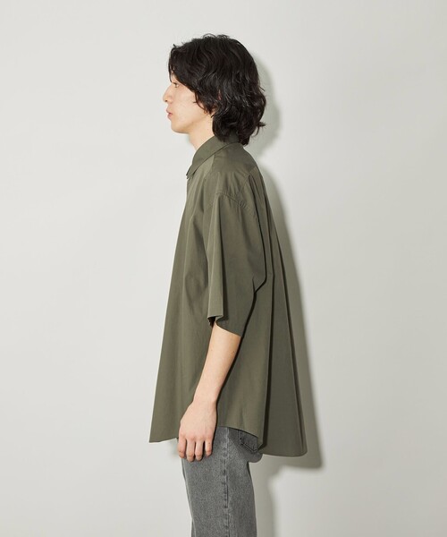 CITEN（シテン）の「＜CITEN＞スタンダードハーフスリーブシャツ（シャツ/ブラウス・メンズ・ダークグレー/ライトグレー/ライム/オリーブ/ライトブルー・S/M/L）」の12枚目の写真