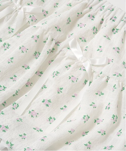 Lycee mine（リセマイン）の「【セットアップ可能】リボン付きバルーンスカート（スカート・キッズ・レモンイエロー/オフホワイト/ラベンダー・110cm/150cm/100cm/120cm/140cm/130cm）」の7枚目の写真