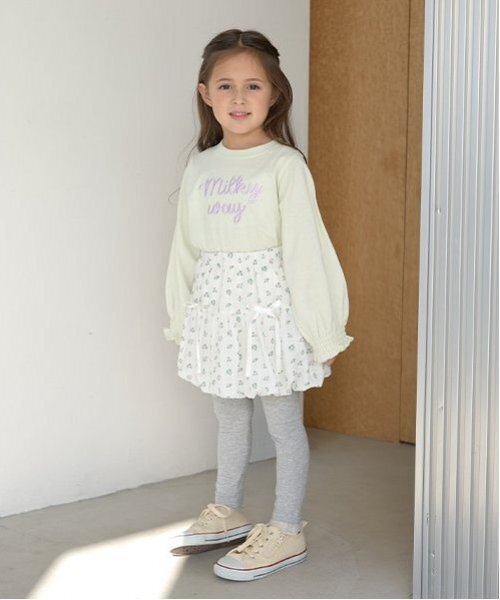 Lycee mine（リセマイン）の「【セットアップ可能】リボン付きバルーンスカート（スカート・キッズ・レモンイエロー/オフホワイト/ラベンダー・110cm/150cm/100cm/120cm/140cm/130cm）」の13枚目の写真