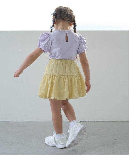 Lycee mine（リセマイン）の「【セットアップ可能】リボン付きバルーンスカート（スカート・キッズ・レモンイエロー/オフホワイト/ラベンダー・110cm/150cm/100cm/120cm/140cm/130cm）」の17枚目の写真