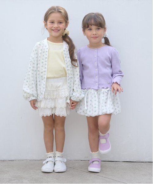 Lycee mine（リセマイン）の「【セットアップ可能】リボン付きバルーンスカート（スカート・キッズ・レモンイエロー/オフホワイト/ラベンダー・110cm/150cm/100cm/120cm/140cm/130cm）」の21枚目の写真