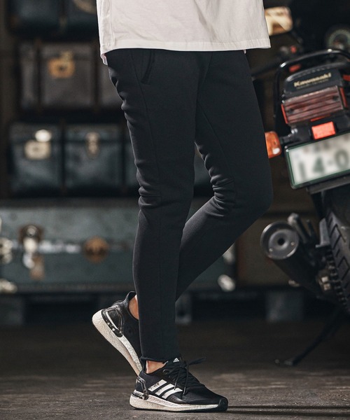 wjk reluxe(ダブルジェーケーリラックス)の「mp13270-heavy urake cut off easy pants イージーパンツ(その他パンツ・メンズ・ブラック/チャコール/トップグレー・S/M/L)」の2枚目の写真