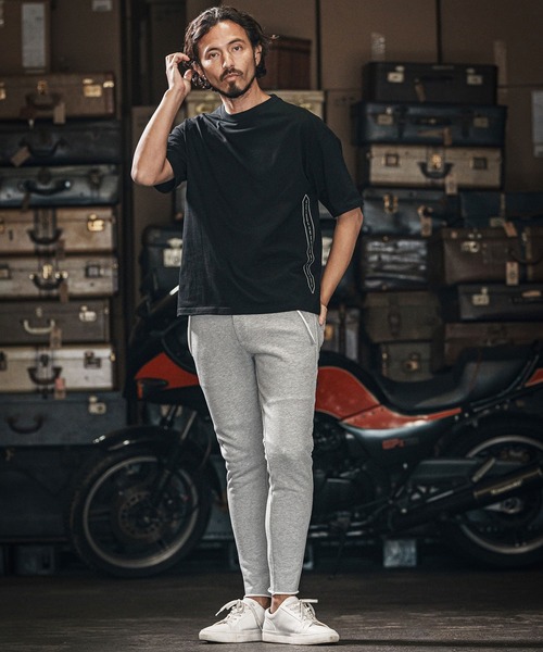 wjk reluxe(ダブルジェーケーリラックス)の「mp13270-heavy urake cut off easy pants イージーパンツ(その他パンツ・メンズ・ブラック/チャコール/トップグレー・S/M/L)」の9枚目の写真