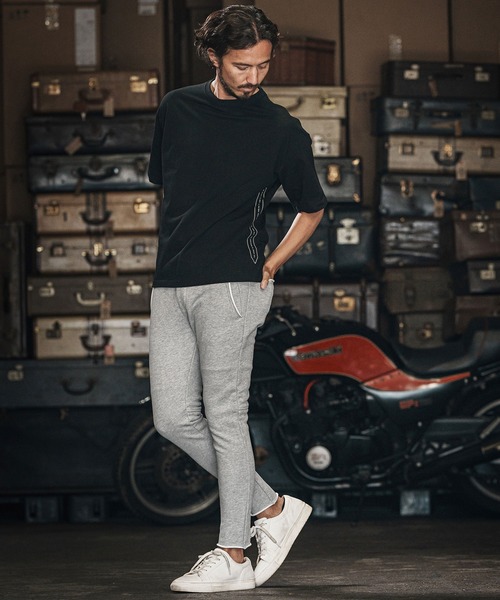wjk reluxe(ダブルジェーケーリラックス)の「mp13270-heavy urake cut off easy pants イージーパンツ(その他パンツ・メンズ・ブラック/チャコール/トップグレー・S/M/L)」の11枚目の写真