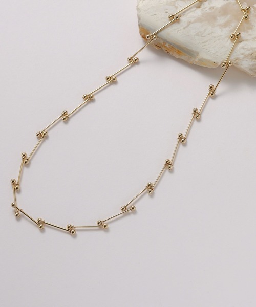 GLOBAL WORK（グローバルワーク）の「MATINEE LINE/ジグザグチェーンネックレス/288868（ネックレス・レディース・シルバー/ゴールド・FREE）」の2枚目の写真