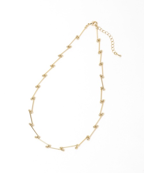 GLOBAL WORK（グローバルワーク）の「MATINEE LINE/ジグザグチェーンネックレス/288868（ネックレス・レディース・シルバー/ゴールド・FREE）」の4枚目の写真