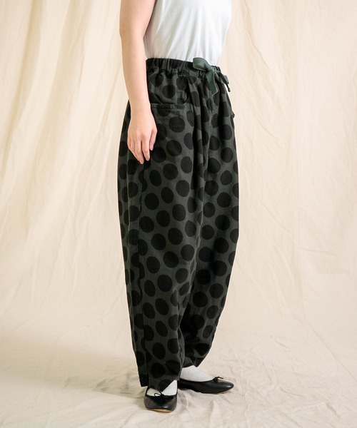 Brocante / ブロカント] 水玉キャンバス バロンパンツ | Domingo