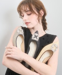 【Bridget Birkin】ビジューポインテッドトゥバレエシューズ(551524)