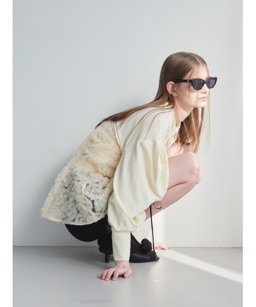 etre loin（エトルワン）の「Tulle bare top & shirt set