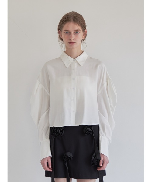 etre loin（エトルワン）の「Tulle bare top & shirt set