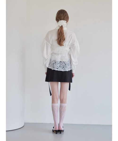 etre loin（エトルワン）の「Tulle bare top & shirt set（シャツ/ブラウス・レディース・ブラック/ホワイト/イエロー・M）」の20枚目の写真