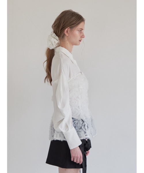 etre loin（エトルワン）の「Tulle bare top & shirt set