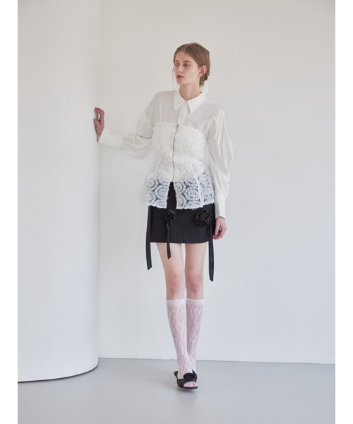 トップス etre loin Tulle bare top & shirt set etre loin（エトルワン）の「Tulle bare top & shirt set