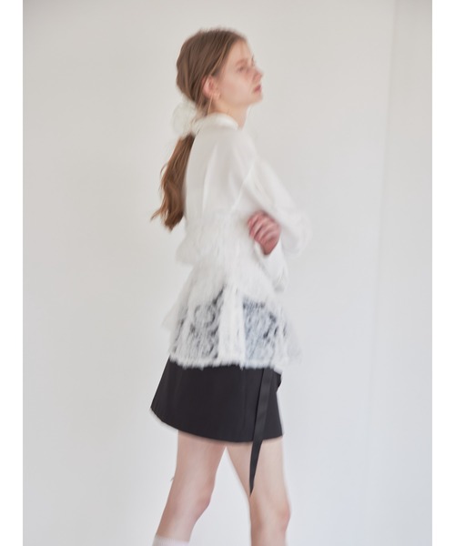etre loin（エトルワン）の「Tulle bare top & shirt set