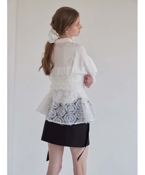 etre loin（エトルワン）の「Tulle bare top & shirt set