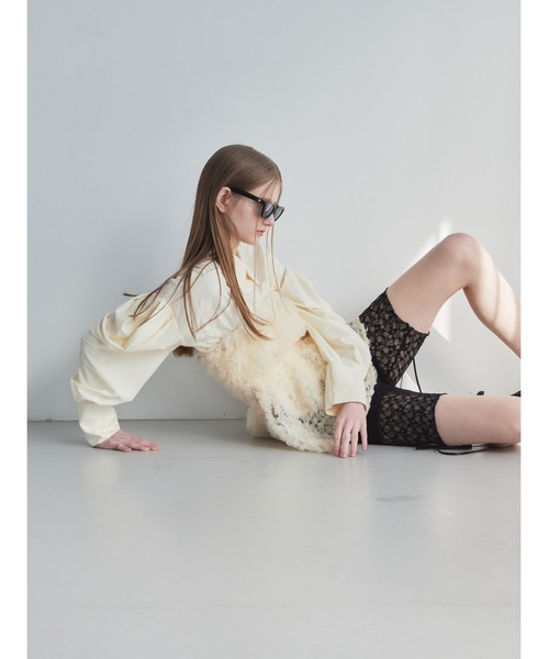 ベアトップ+チューブトップ etre loin Tulle bare top &amp; shirtset etre loin（エトルワン）の「Tulle bare top & shirt set（シャツ