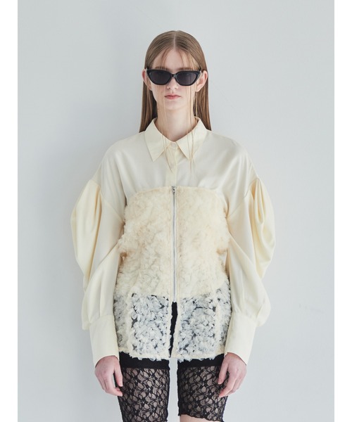 トップス etre loin Tulle bare top & shirt set セール】Tulle bare top & shirt set（シャツ/ブラウス）｜etre