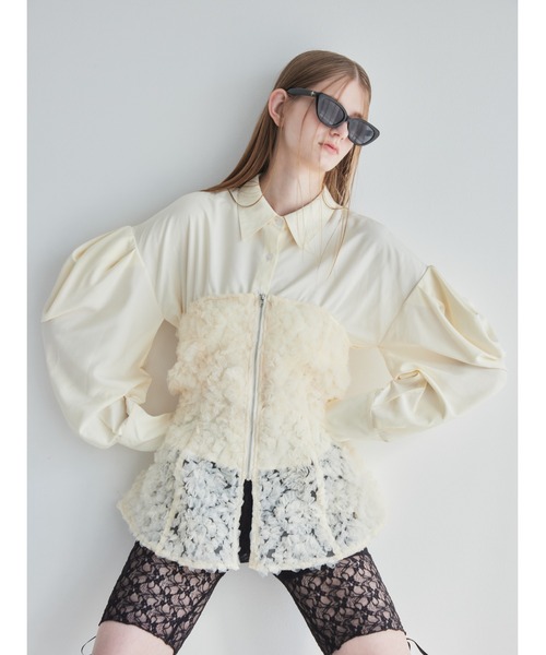 トップス etre loin Tulle bare top & shirt set セール】Tulle bare top & shirt set（シャツ/ブラウス）｜etre