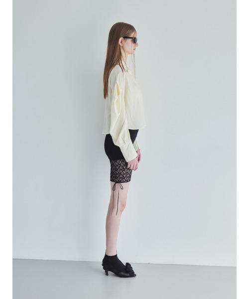 セール】Tulle bare top & shirt set（シャツ/ブラウス）｜etre