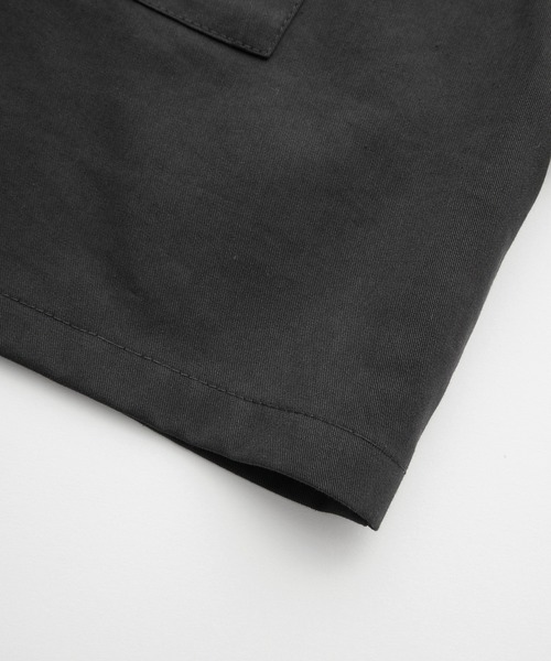 X-girl（エックスガール）の「FACE OPEN COLLAR CROPPED SHIRT（シャツ/ブラウス・レディース・ブラック/オリーブ/ブルー・S/M）」の9枚目の写真