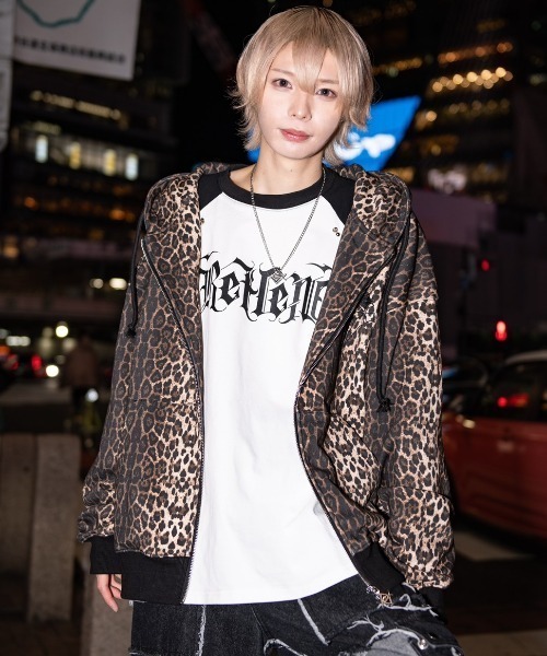 レフレム ピアス付きラグランL/S TEE/ロングスリーブカットソー REFLEM/レフレム』ピアス付きラグランL/S TEE/ロングスリーブ