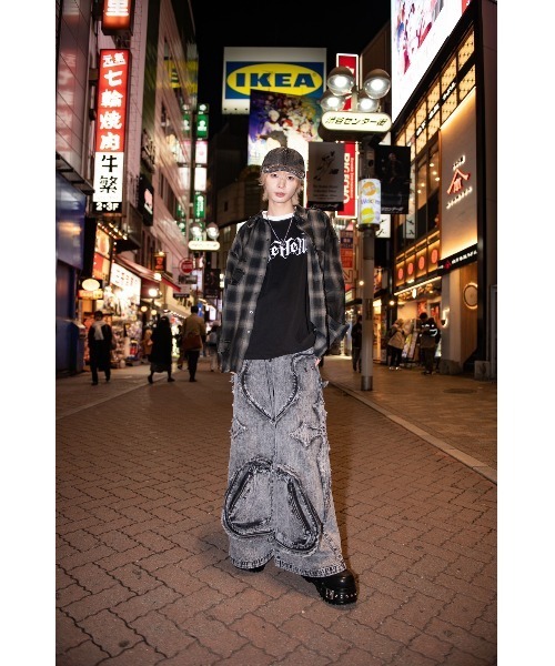 REFLEM/レフレム』ピアス付きラグランL/S TEE/ロングスリーブ