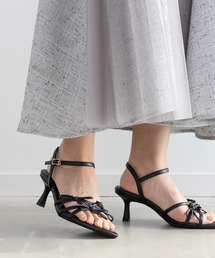 RANDA | ミニリボンナローストラップサンダル(サンダル)
