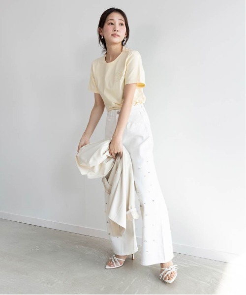ランダ RANDA ミニリボンストラップサンダル 白 ホワイト リボン サンダル ランダ RANDA ☆ ミニリボンストラップサンダル （IVORY