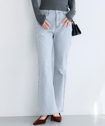 coca（coca） | テレコ風デニムフレアパンツ(デニムパンツ)