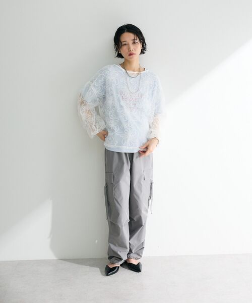 ELENCARE DUE（エレンカーレデュエ）の「・ELENCARE DUEナイロンミリタリーカーゴパンツ（その他パンツ・レディース・ブラック/カーキ/オフホワイト/ライトグレー・FREE）」の12枚目の写真