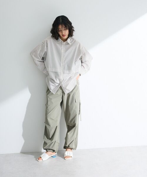 ELENCARE DUE（エレンカーレデュエ）の「・ELENCARE DUEナイロンミリタリーカーゴパンツ（その他パンツ・レディース・ブラック/カーキ/オフホワイト/ライトグレー・FREE）」の17枚目の写真