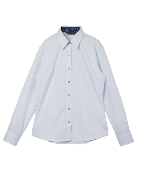 TOKYO SHIRTS(トウキョウシャツ)の「超形態安定ノーアイロン レギュラー 長袖ビジネスワイシャツ(ビジネスシャツ・レディース・ライトブルー・S/M/L/LL/XL)」の1枚目の写真