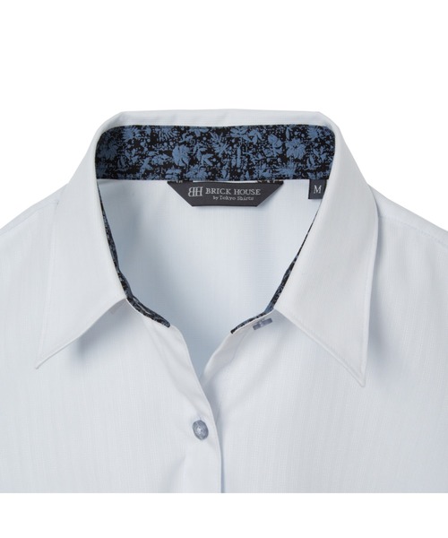 TOKYO SHIRTS(トウキョウシャツ)の「超形態安定ノーアイロン レギュラー 長袖ビジネスワイシャツ(ビジネスシャツ・レディース・ライトブルー・S/M/L/LL/XL)」の3枚目の写真