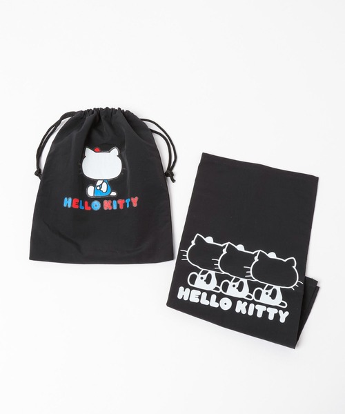 LOWRYS FARM（ローリーズファーム）の「【HELLO KITTY】 ランチセット　293910（ランチョンマット/テーブルウェア・キッズ・オフホワイト/ブラック/レッド/ピンク・FREE）」の5枚目の写真