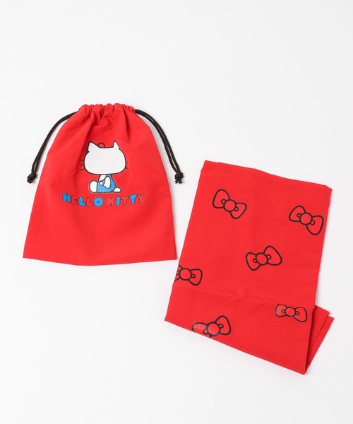 LOWRYS FARM（ローリーズファーム）の「【HELLO KITTY】 ランチセット　293910（ランチョンマット/テーブルウェア・キッズ・オフホワイト/ブラック/レッド/ピンク・FREE）」の7枚目の写真