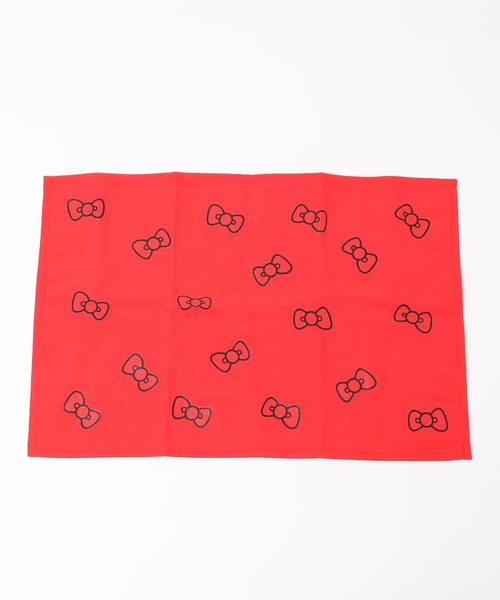 LOWRYS FARM（ローリーズファーム）の「【HELLO KITTY】 ランチセット　293910（ランチョンマット/テーブルウェア・キッズ・オフホワイト/ブラック/レッド/ピンク・FREE）」の16枚目の写真