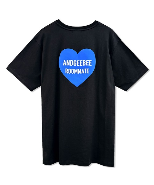 ANDGEEBEE（アンジービー）の「UNISEX ハートプリントT（Tシャツ/カットソー・レディース・ホワイト/ブラック・FREE）」の10枚目の写真