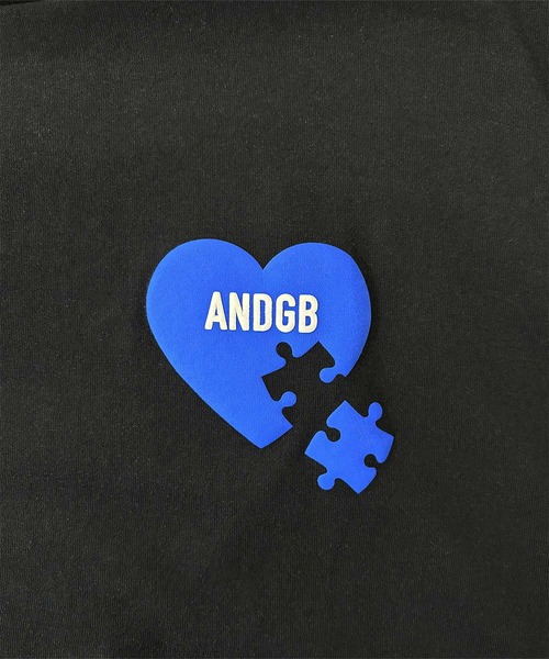 ANDGEEBEE（アンジービー）の「UNISEX ハートプリントT（Tシャツ/カットソー・レディース・ホワイト/ブラック・FREE）」の11枚目の写真