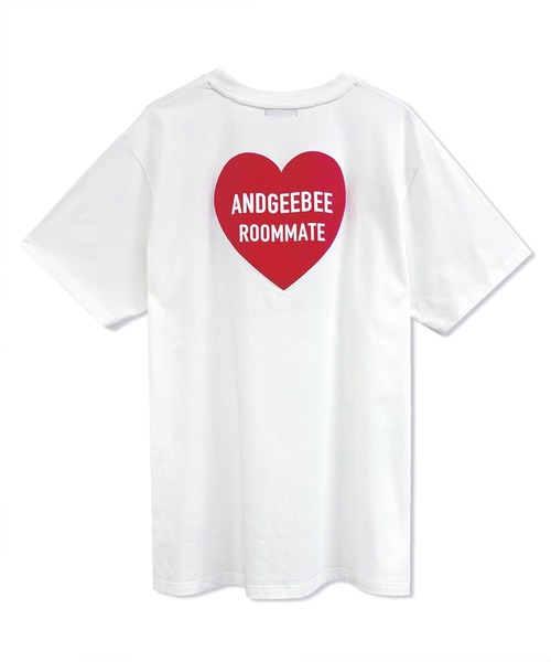 ANDGEEBEE（アンジービー）の「UNISEX ハートプリントT（Tシャツ/カットソー・レディース・ホワイト/ブラック・FREE）」の17枚目の写真