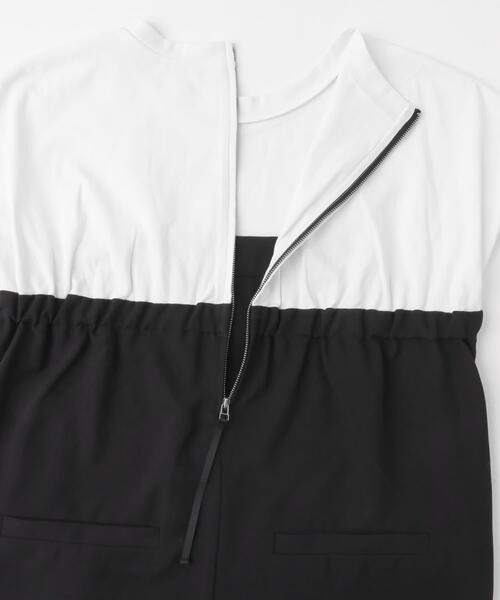 ITEMS URBANRESEARCH（アイテムズ アーバンリサーチ）の「ドッキングオールインワン（サロペット/オーバーオール・レディース・ブラック/モカ・FREE）」の21枚目の写真