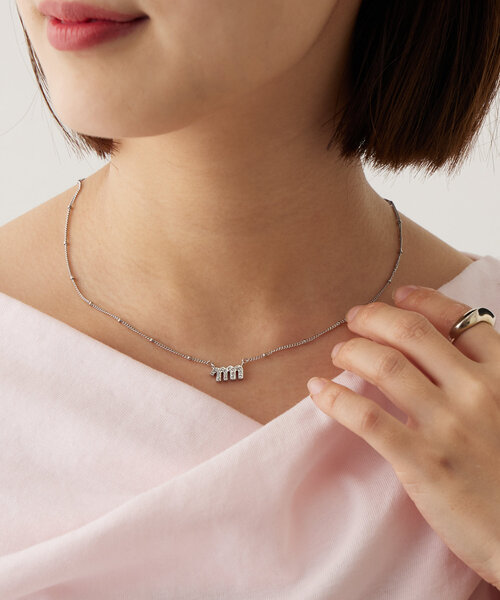 韓国【MIDNIGHT MOMENT】suede mix necklace ネックレス MIDNIGHT MOMENT