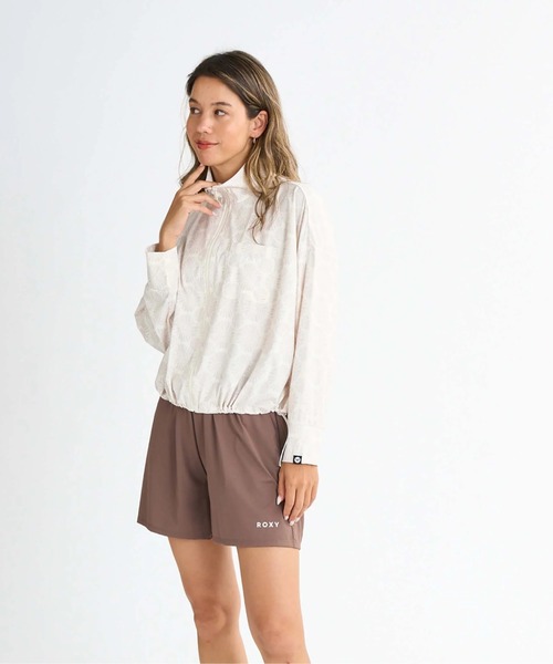 ROXY（ロキシー）の「AURORA STAND/ロキシードローコード付き長袖ジップアップラッシュガード(水着）（ラッシュガード・レディース・ホワイト/ピンク/ブラウン/ブラック/オフホワイト/ブラック系その他・SMALL/MEDIUM/LARGE）」の12枚目の写真