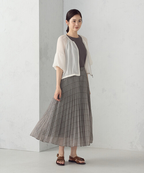 COMME CA ISM(コムサイズム)の「バルーンスリーブ シア―ブルゾン(ブルゾン・レディース・ブラック/ホワイト・LARGE/MEDIUM)」の5枚目の写真
