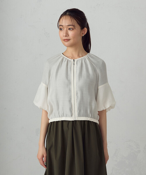COMME CA ISM(コムサイズム)の「バルーンスリーブ シア―ブルゾン(ブルゾン・レディース・ブラック/ホワイト・LARGE/MEDIUM)」の13枚目の写真