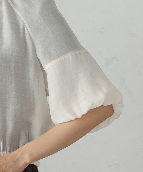 COMME CA ISM(コムサイズム)の「バルーンスリーブ シア―ブルゾン(ブルゾン・レディース・ブラック/ホワイト・LARGE/MEDIUM)」の17枚目の写真