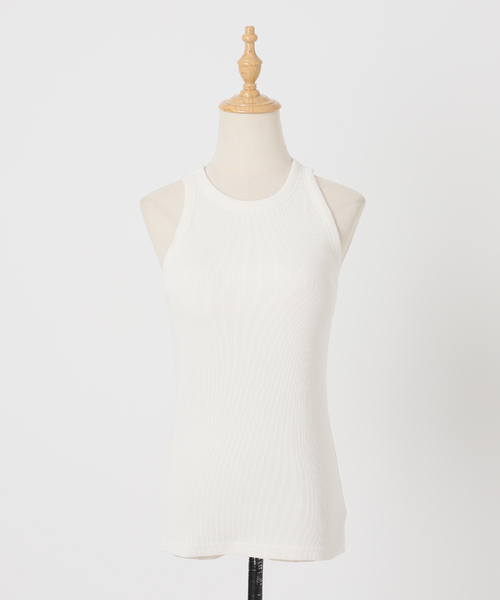 Spick & Span（スピックアンドスパン）の「《追加》カップ付きアメスリタンク2（インナーウェア/肌着・レディース・チャコールグレー/ブラウン/アイボリー/ベージュ・38/36）」の10枚目の写真