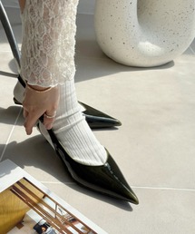 Eclat one（エクラワン）の「【Eclat one】メタリック グラデーション ポインテッド ミュール パンプス（パンプス）」