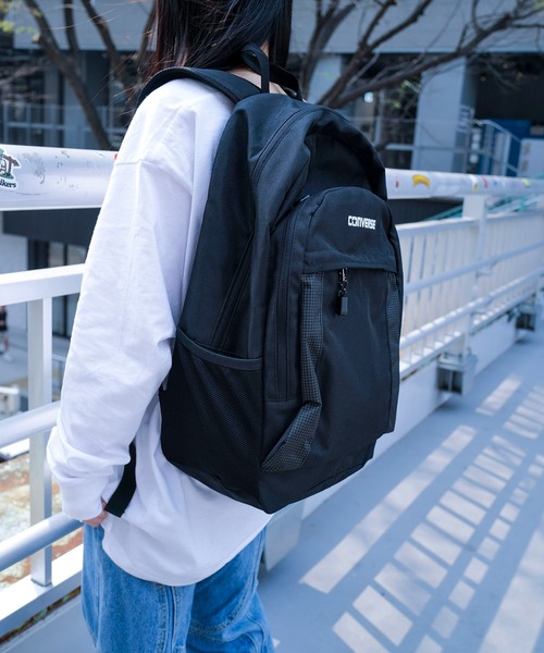 CONVERSE(コンバース)の「【CONVERSE/コンバース】NEWロゴバックパック(バックパック/リュック・メンズ・ホワイト/サックスブルー/ピンク/ブラック・FREE)」の2枚目の写真