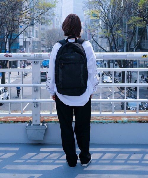 CONVERSE(コンバース)の「【CONVERSE/コンバース】NEWロゴバックパック(バックパック/リュック・メンズ・ホワイト/サックスブルー/ピンク/ブラック・FREE)」の8枚目の写真