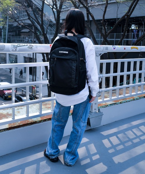 CONVERSE(コンバース)の「【CONVERSE/コンバース】NEWロゴバックパック(バックパック/リュック・メンズ・ホワイト/サックスブルー/ピンク/ブラック・FREE)」の5枚目の写真